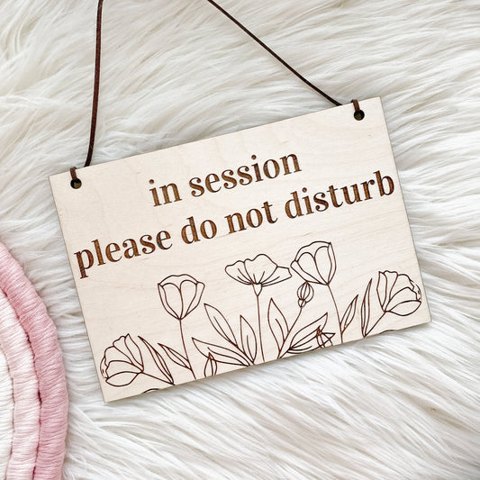 Engraved In Session Please Do Not Disturb Sign, In Session Sign, In Session Sign for Therapist, Massage in Session Sign, In Session