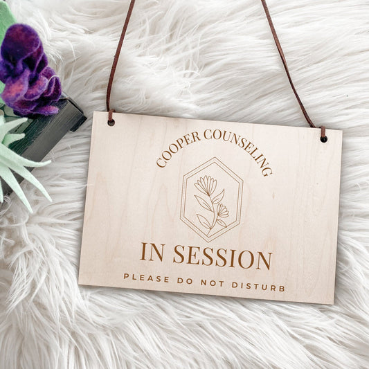 Engraved In Session Sign, Therapy In Session, Therapist, Do Not Disturb Sign, Closed Sign, In Session Sign Therapist, In Session Sign