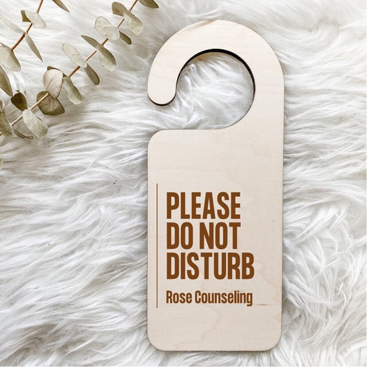 Engraved Please Do Not Disturb Sign, In Session Sign, In Session Sign for Therapist, Door In Session Sign, In Session, door knob sign