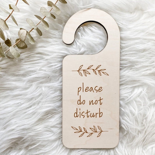 Engraved Please Do Not Disturb Sign, In Session Sign, In Session Door Handle Sign, Yoga In Session Sign, Wellness Decor, Vertical Door Sign